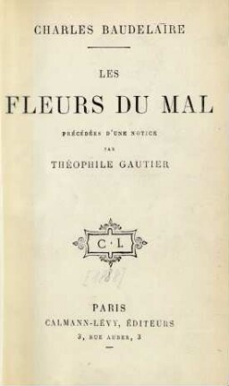 1: Les fleurs du mal