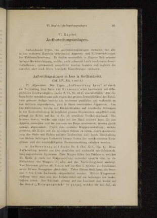 VI. Kapitel. Aufbereitungsanlagen.