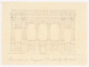 Santa Maria della Sapienza, Neapel: Aufriss der Fassade