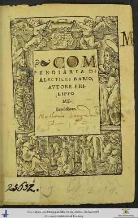 COMPENDIARIA DIALECTICES RARIO, AVTORE PHILIPPO MElanchthone.