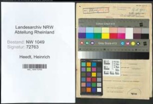 Entnazifizierung Heinrich Heedt , geb. 14.06.1902 (Polizist)