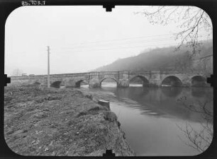 Creuzburg. Werrabrücke (Baubeginn 1223, Fußgängerbrücke über die Werra)
