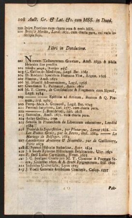 Libri in Duodecimo.