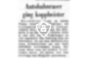 Autobahnraser ging koppheister