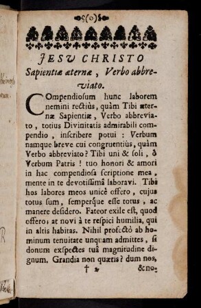 2r-2v, Jesu Christo. Sapientiae aeterna, Verbo ...