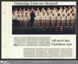 Konzert des Bergsteigerchores in Oberursel : Dirigent: Karl-Heinz Hanicke