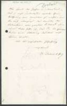 Brief von Eduard Philipp Döbner an Unbekannt