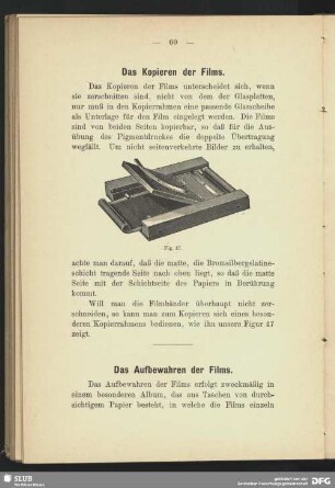 Das Aufbewahren der Films