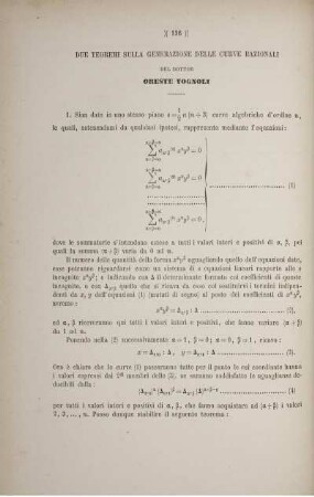 Due teoremi sulla generazione delle curve razionali.