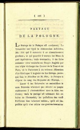 Partage de la Pologne. - Des Gouvernemens.