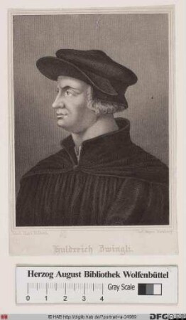 Bildnis Huldrych (Ulrich) Zwingli