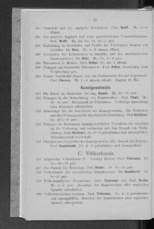 C. Völkerkunde