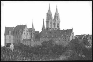 Meißen. Albrechtsburg u.Westtürme d. Doms, Kornhaus