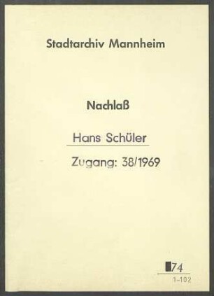 Zur Situation des Mannheimer Nationaltheaters