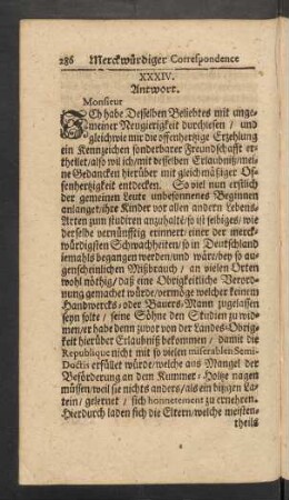 XXXIV. Antwort.