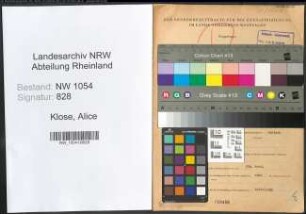 Entnazifizierung Alice Klose , geb. 15.12.1906 ()