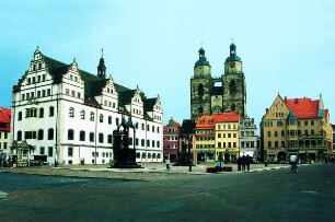 Wittenberg - Markt und Rathaus : Luthergedenkstätte, aufgenommen in Wittenberg ca. 2001