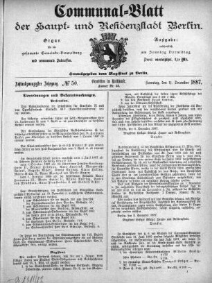 1887,50: No. 50, 11. Dezember 1887
