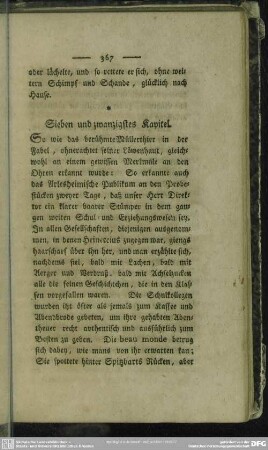 Sieben und zwanzigstes Kapitel