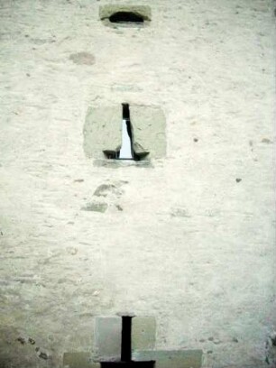 Stadtbefestigung-Turm an Stettener Straße-Ansicht von Norden-Schießscharten im Detail