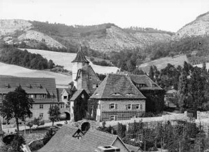 Jena-Lobeda, Schloss gegen die östlichen Saalehöhen