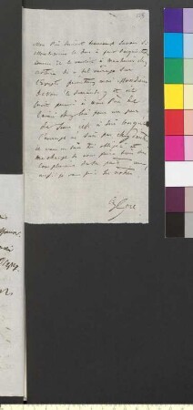 Brief von Gore, Emilie an Goethe, Johann Wolfgang von