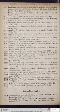 Jüdisches Recht (Nr. 2810 - 2825)