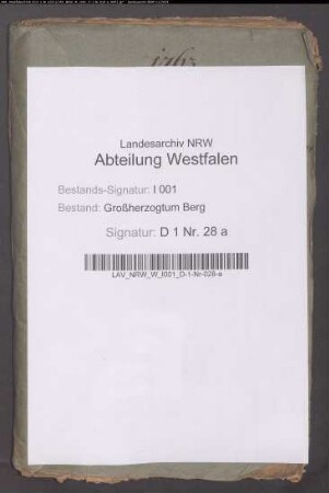 Die von dem Landrentmeister Strücker für die Lingenschen Domänen-, Bau- und Kriegskassenhebung bestellte Kaution