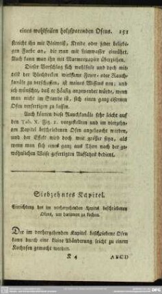 Siebzehntes Kapitel. Einrichtung des im vorhergehenden Kapitel beschriebenen Ofens, um darinnen zu kochen