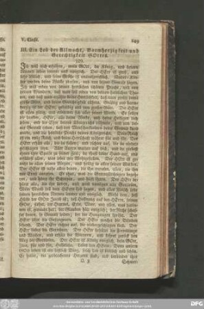 III. Ein Lob der Allmacht, Barmherzigkeit und Gerechtigkeit Gottes.