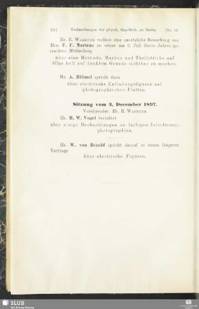 Sitzung vom 3. December 1897