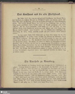 Die Apotheke zu Annaberg