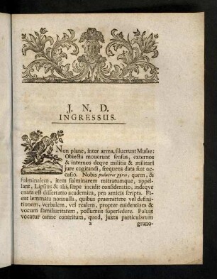 1-49, J. N. D. Ingressus. Tractatio I.