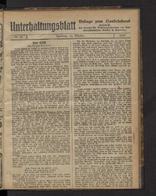 Beilage zum Handelsstand Nr. 20