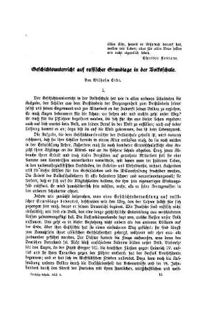 Geschichtsunterricht auf rassischer Grundlage in der Volksschule