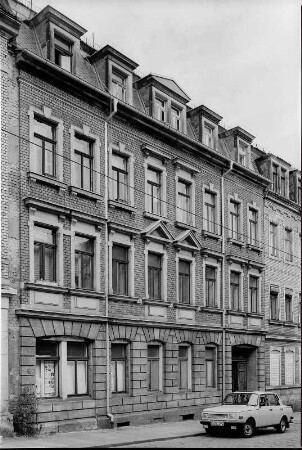 Dresden-Neustadt, Schönfelder Straße 17. Wohnhaus (um 1890). Straßenansicht
