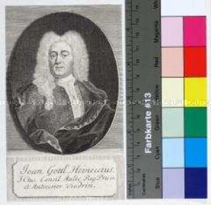 Porträt des Rechtswissenschaftlers Johann Gottlieb Heineccius