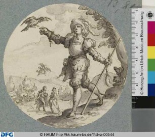 Emblem "Freiwilliger Gehorsam" (Der Falkner)