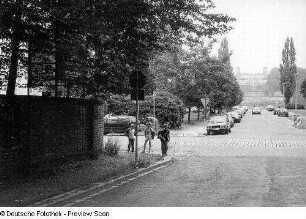 Blick über die Goetheallee und die Elbe