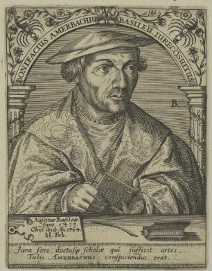 Bildnis des Bonifacius Amerbachius