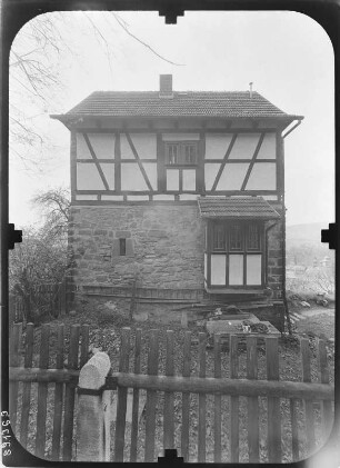 Wasungen. Stadtbefestigung. Pfaffenburg (1387). Gartenfront