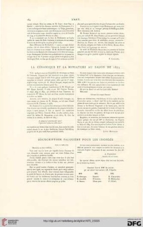 Souscription falguière pour les inondés