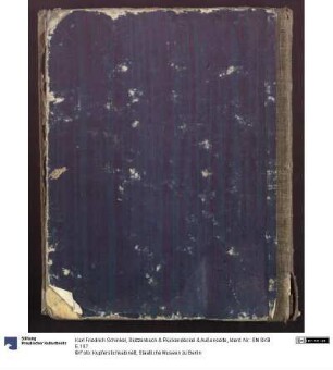 Skizzenbuch & Rückendeckel & Außenseite