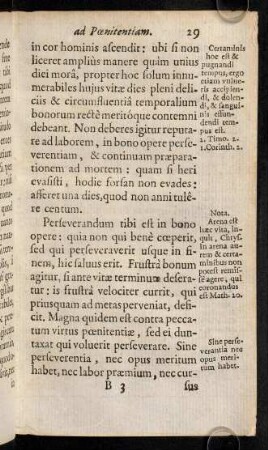 29-31, Perseverandum tibi est in bono opere: quia non ...