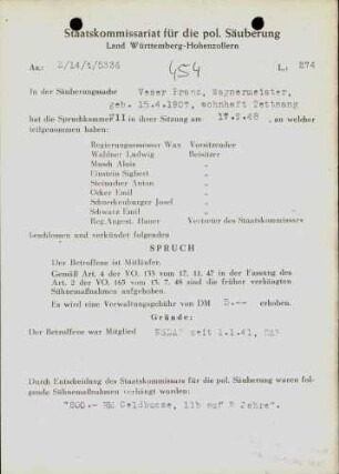 Veser, Franz
