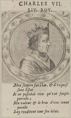 Bildnis des Charles VII., König von Frankreich