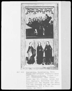 Flügelaltar, sogenannter Mässlin-Altar — Altarflügel (Innenseite)