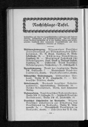 Nachschlage-Tafel.