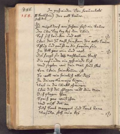 Der voll bauer (15.04.1545); RSM 2S/1656f
