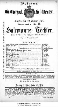 Hasemanns Töchter